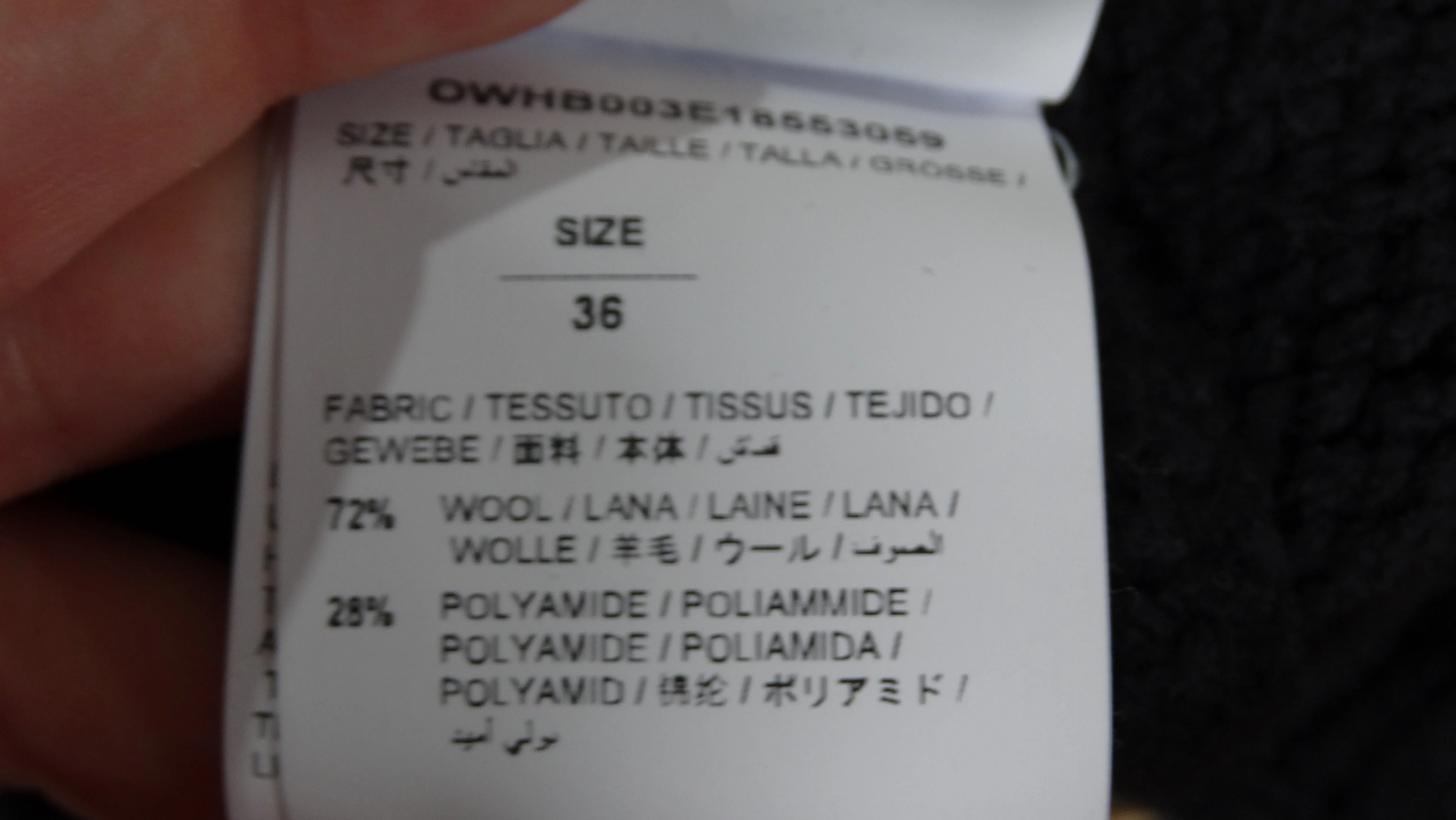 2013 Off-White Black Oversized Intarsia Cardigan