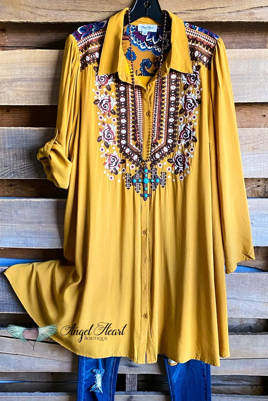AHB EXCLUSIVE: Beautiful All Around Dress - Mustard - SALE
