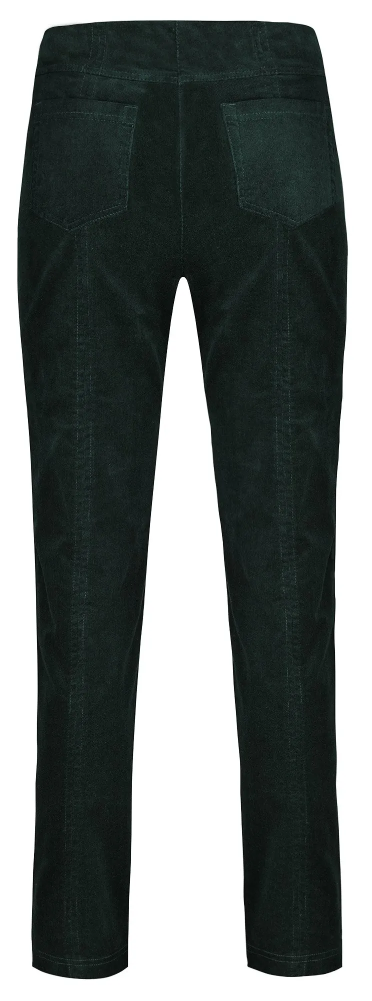 Bella Needlecord 78cm Trousers Dark Green
