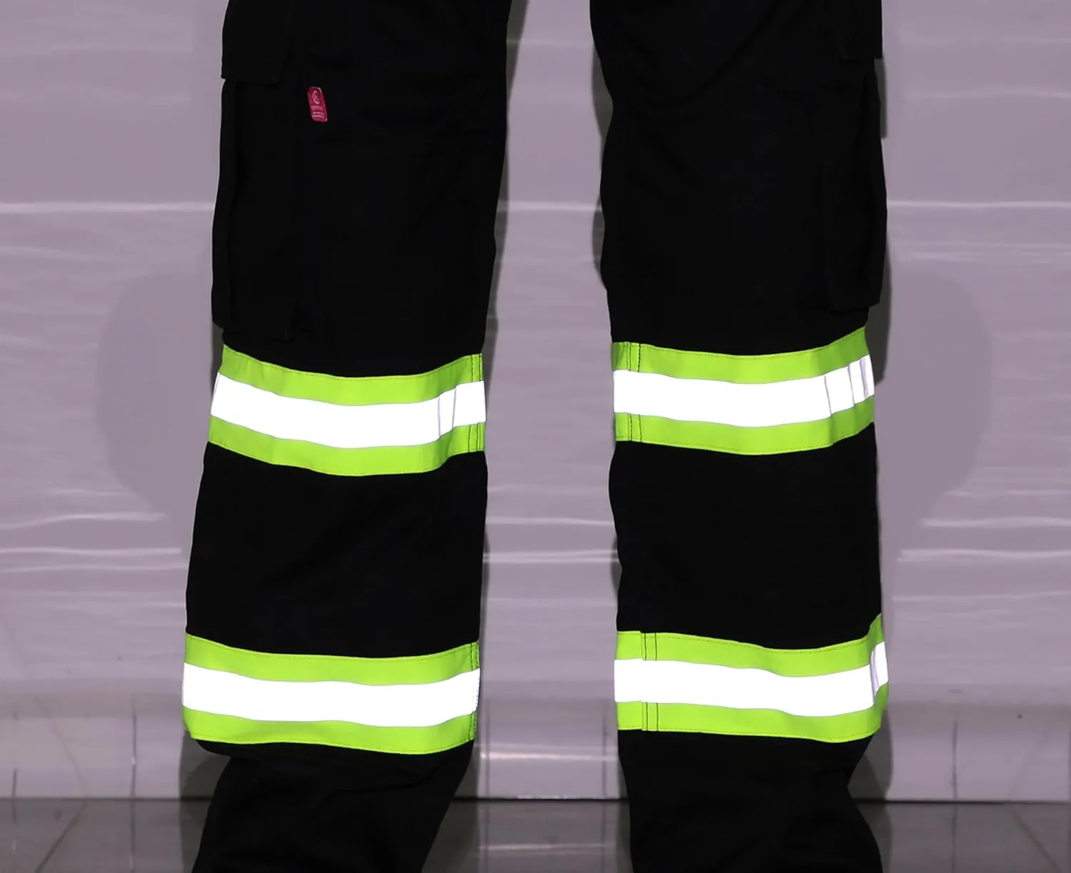 BOCOMAL FR Pants High Visibility Cargo Pockets Flame Resistant Hi-Vis Workwear Water & Oil Repellent Finish