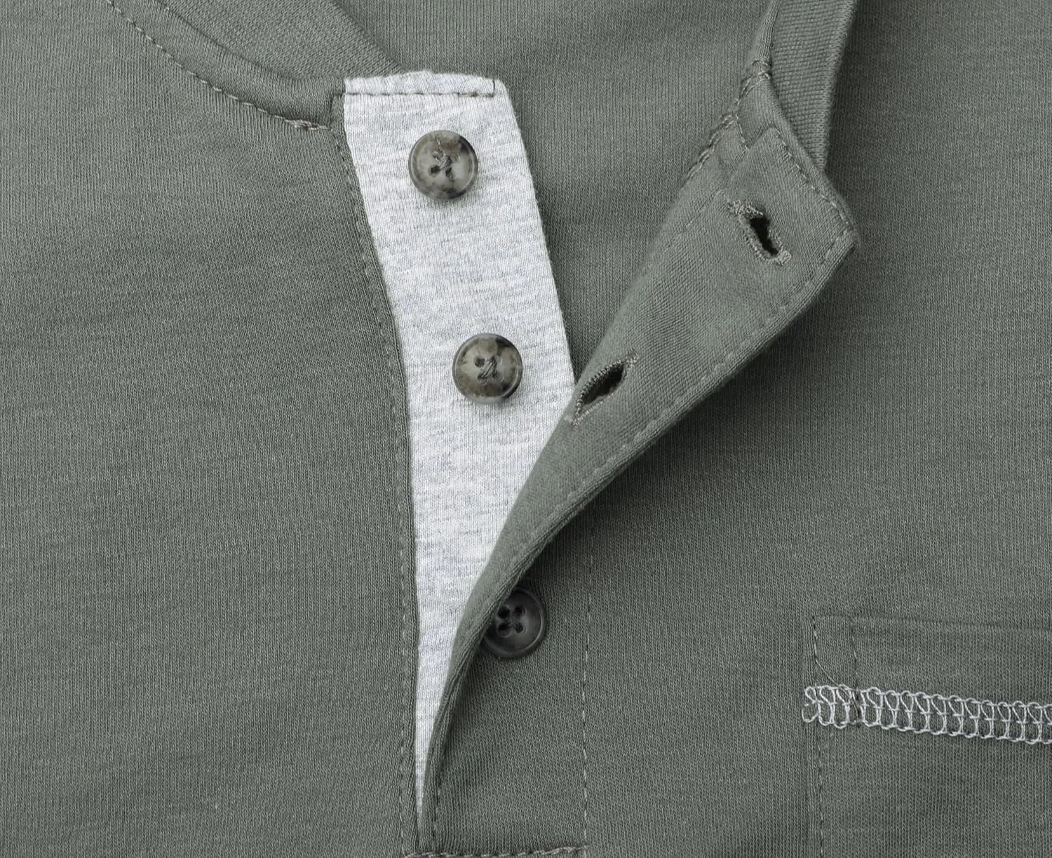 BOCOMAL FR Shirts for Men 5.5oz Lightweight Long Sleeve Work Henley Fire Resistant Shirt CAT2