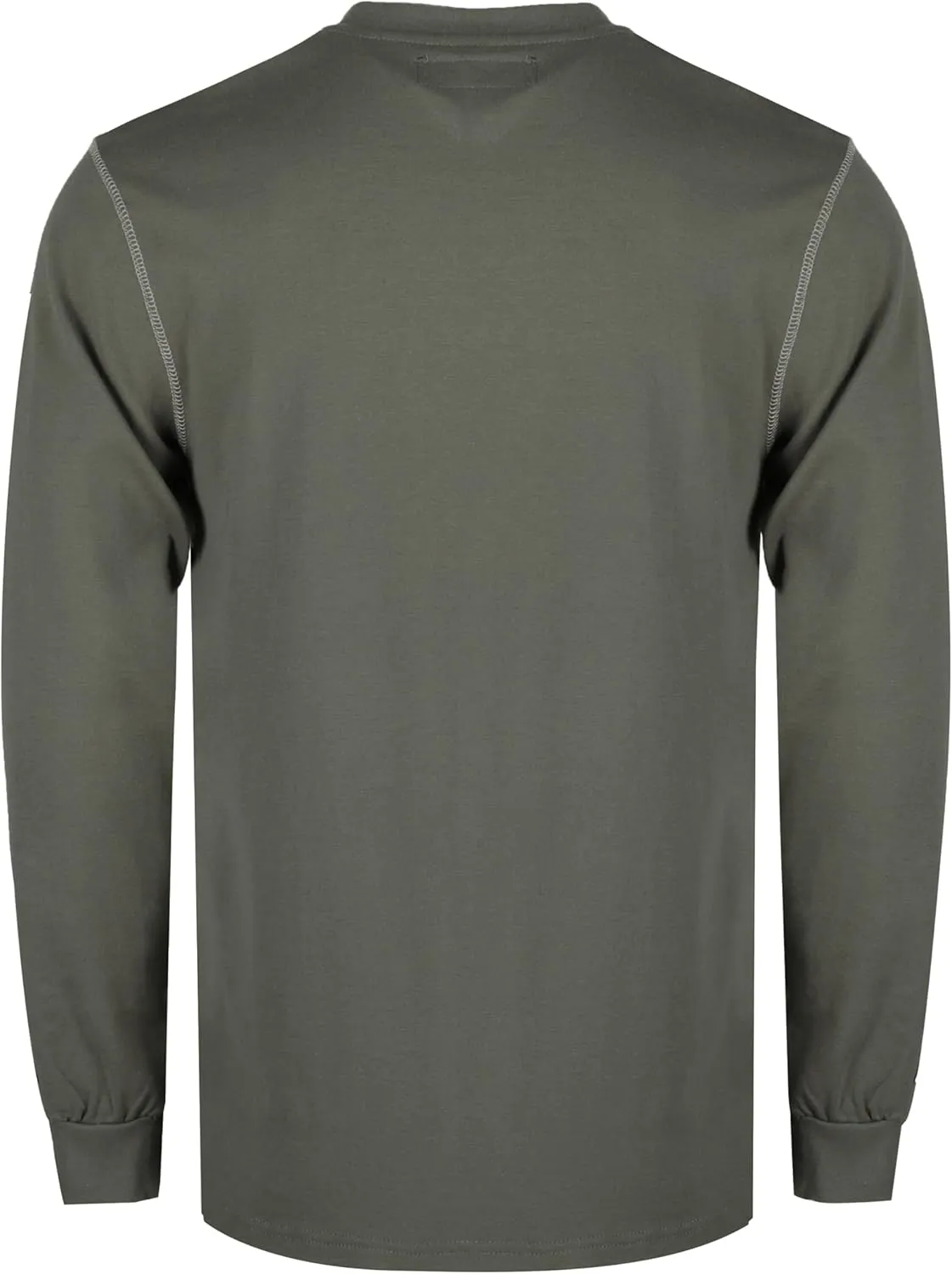 BOCOMAL FR Shirts for Men 5.5oz Lightweight Long Sleeve Work Henley Fire Resistant Shirt CAT2