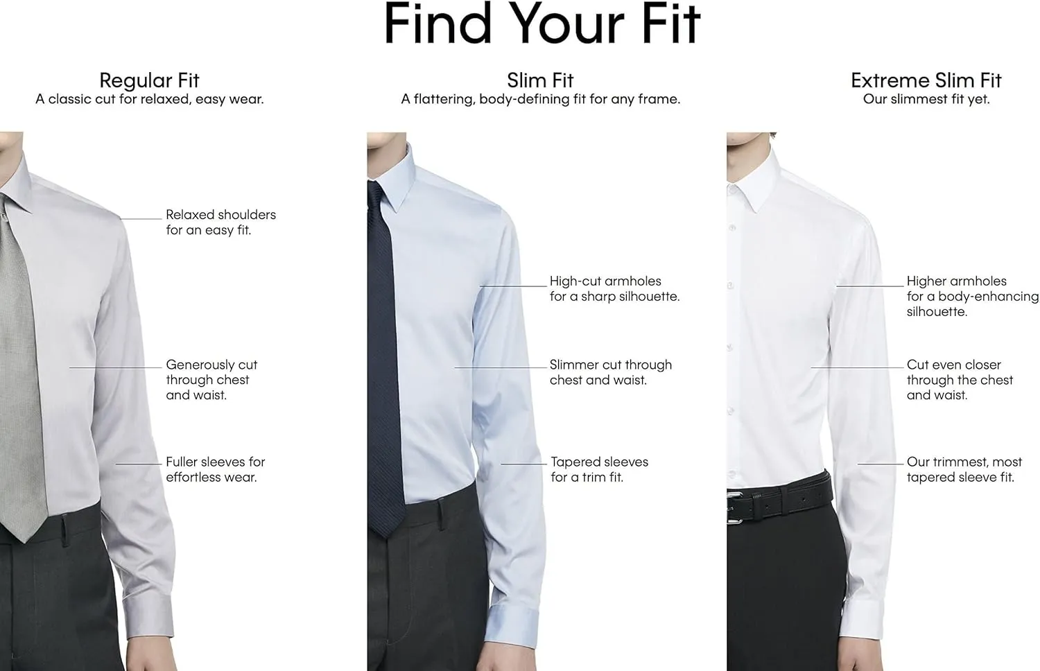 Calvin Klein Men's Slim Fit Non Iron Solid Dress Shirt - Amazon Exclusive
