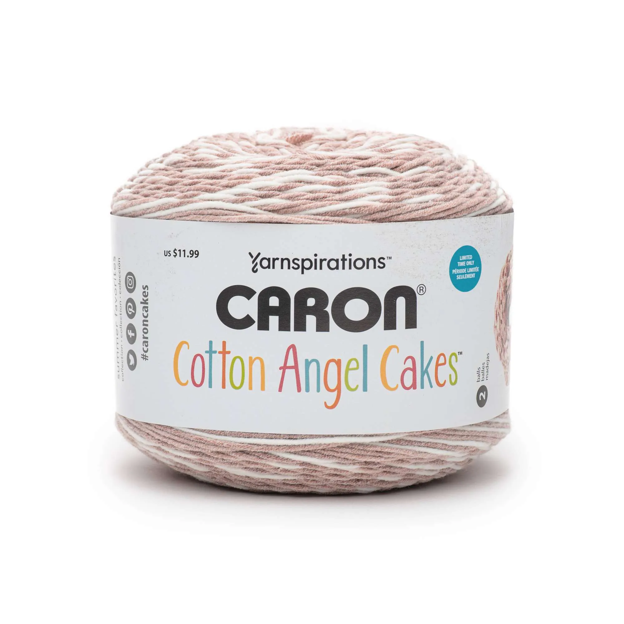 Caron Cotton Angel Cakes Yarn (250g/8.8oz) - Clearance Shades