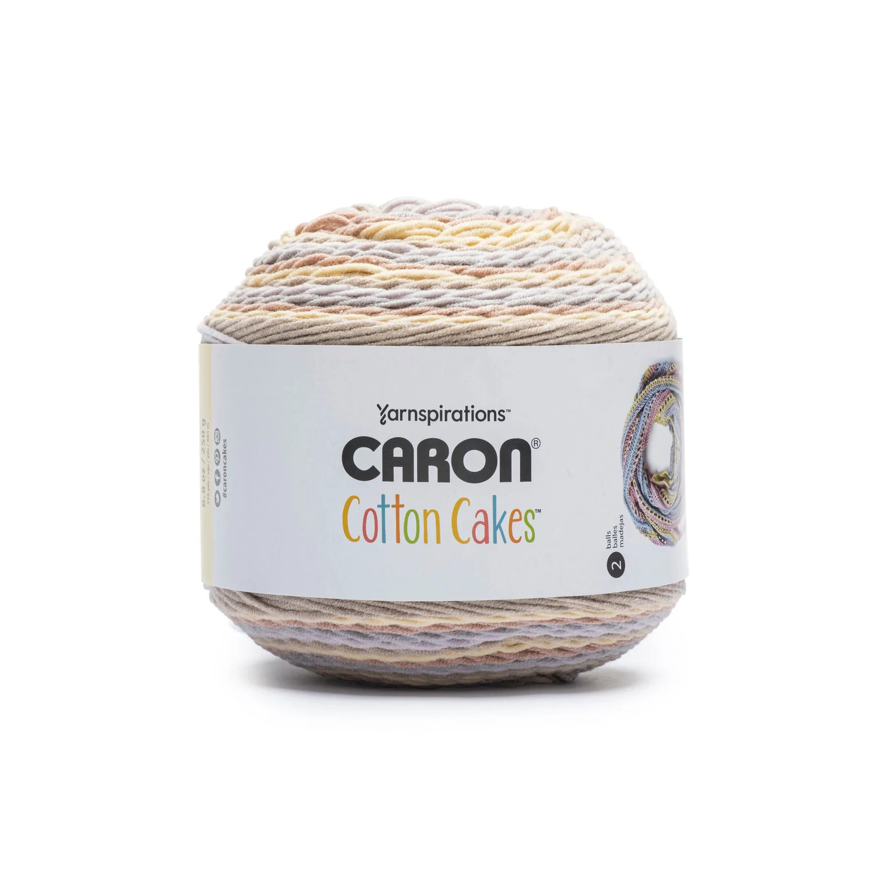 Caron Cotton Cakes Yarn (250g/8.8oz) - Clearance shades