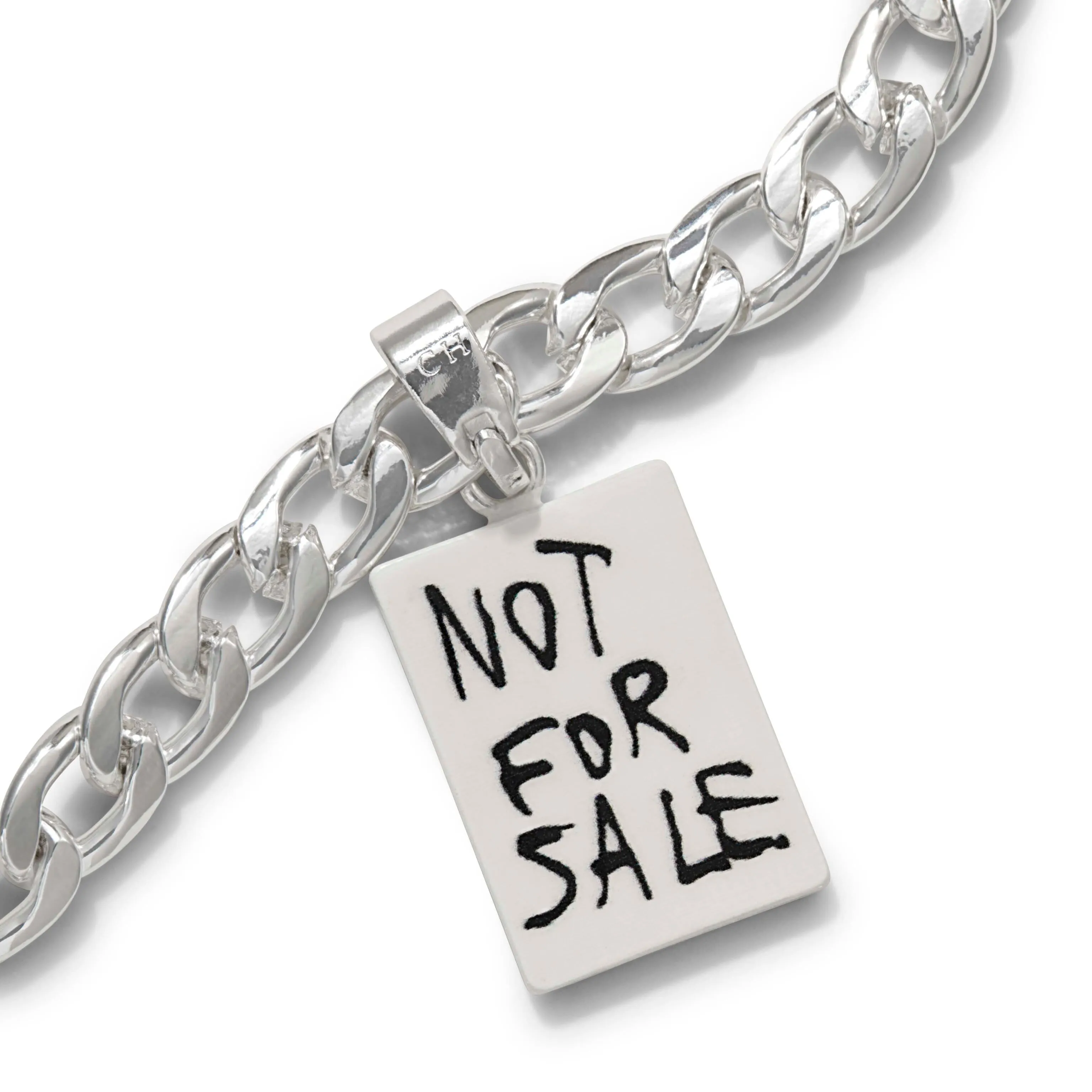 Crystal Haze x Basquiat Silver Plated Not For Sale Necklace
