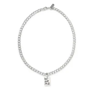 Crystal Haze x Basquiat Silver Plated Not For Sale Necklace