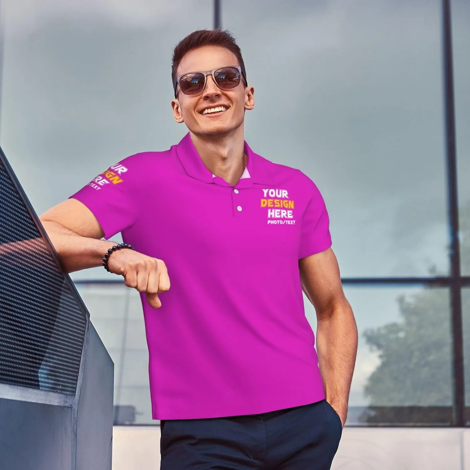 Custom Polo shirts Add Your Text Picture Name Logo Casual Custom Polo shirt Fashion Custom Polo shirts