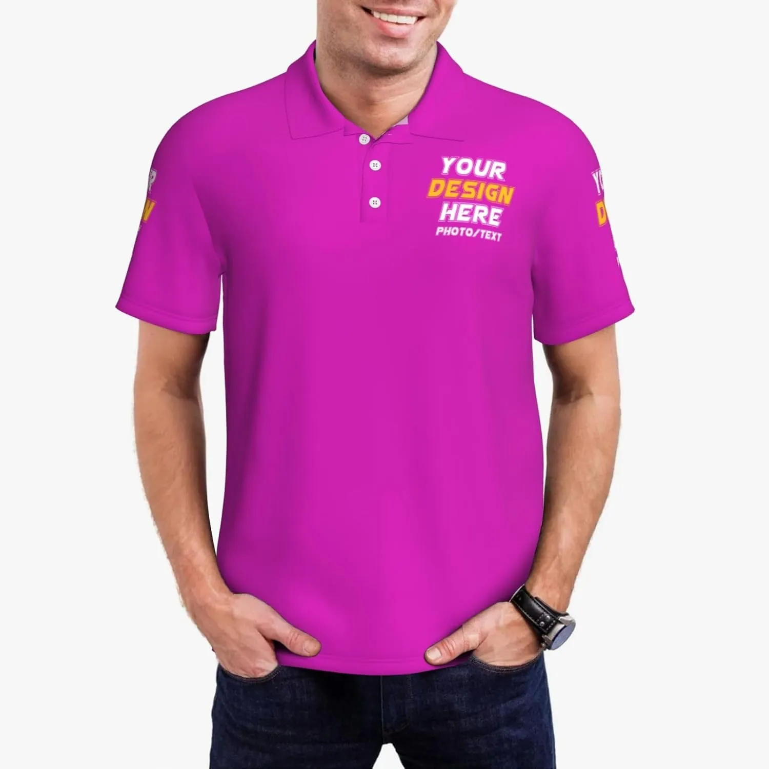 Custom Polo shirts Add Your Text Picture Name Logo Casual Custom Polo shirt Fashion Custom Polo shirts