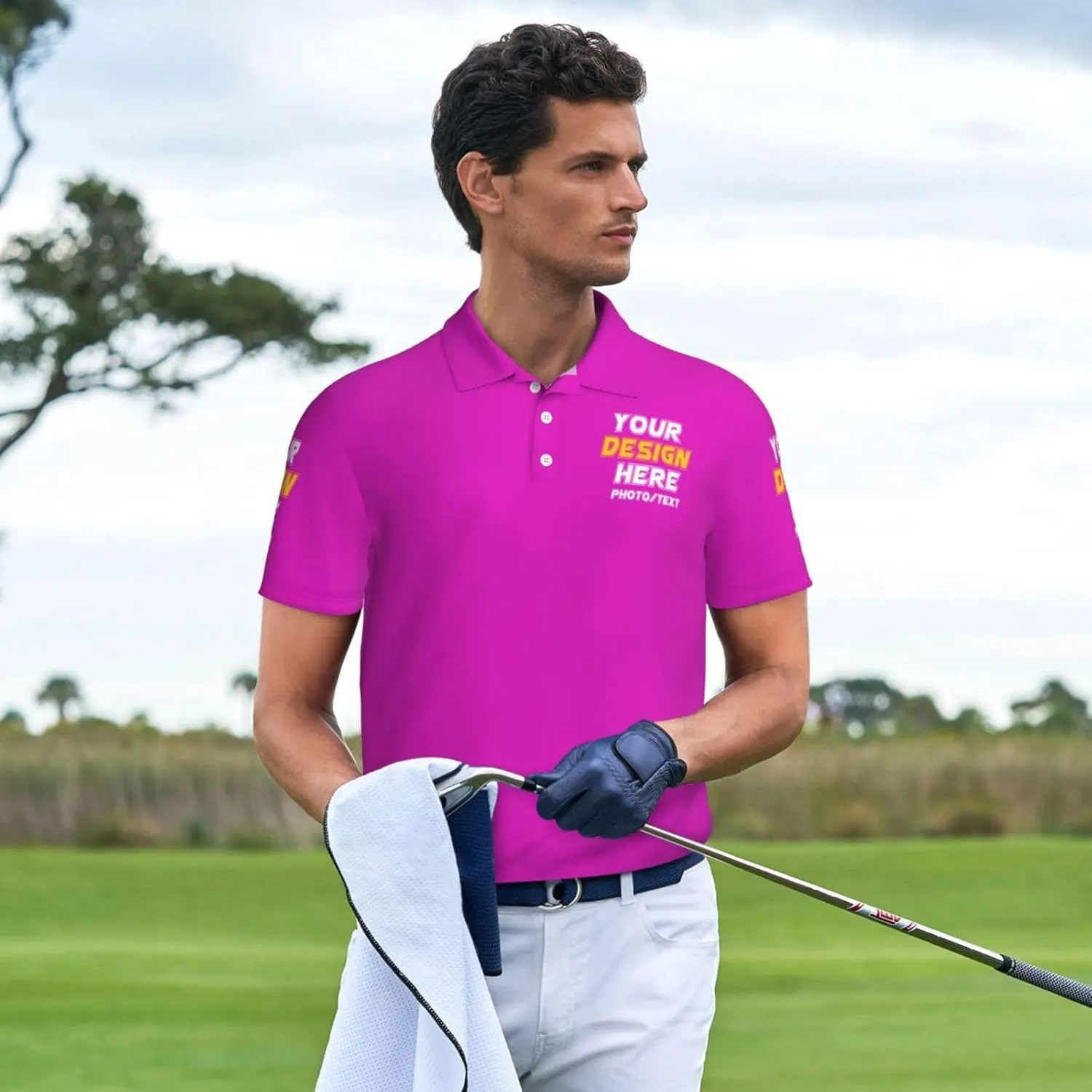 Custom Polo shirts Add Your Text Picture Name Logo Casual Custom Polo shirt Fashion Custom Polo shirts