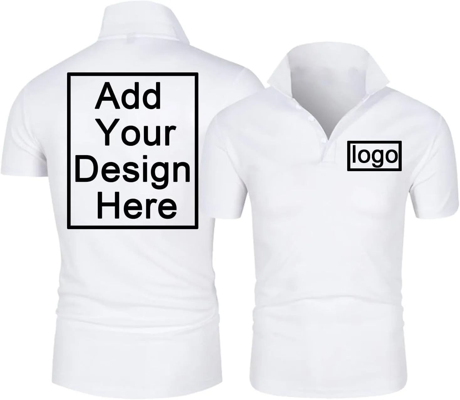 Custom Polo Shirts for Men Design Your Own Personalized Shirt Customized Logo Tshirt Short Sleeve