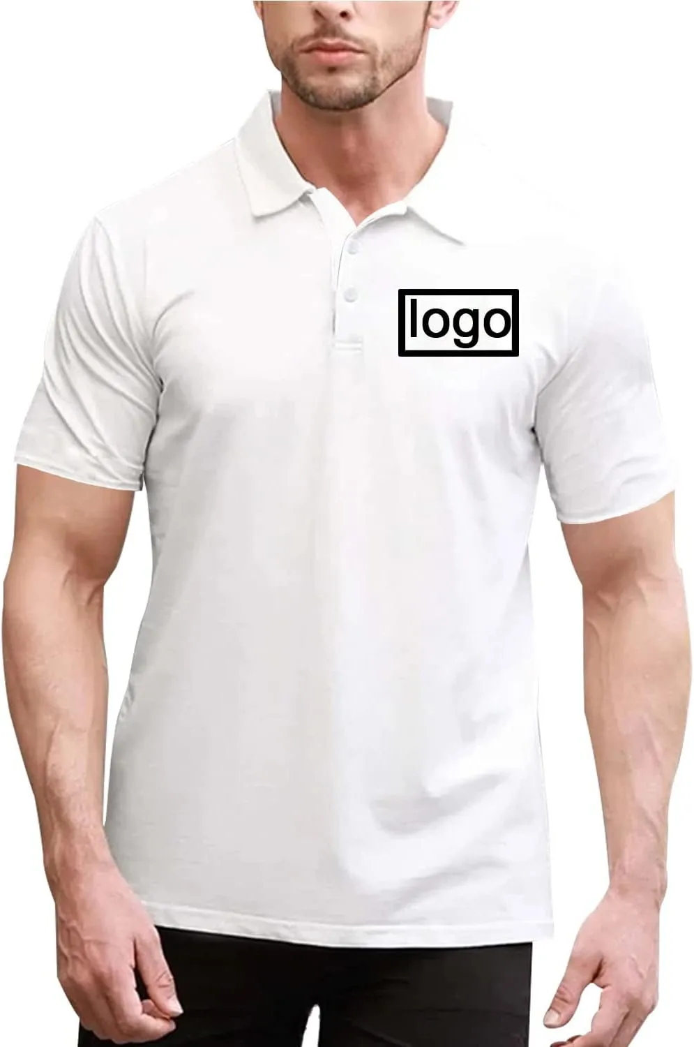 Custom Polo Shirts for Men Design Your Own Personalized Shirt Customized Logo Tshirt Short Sleeve