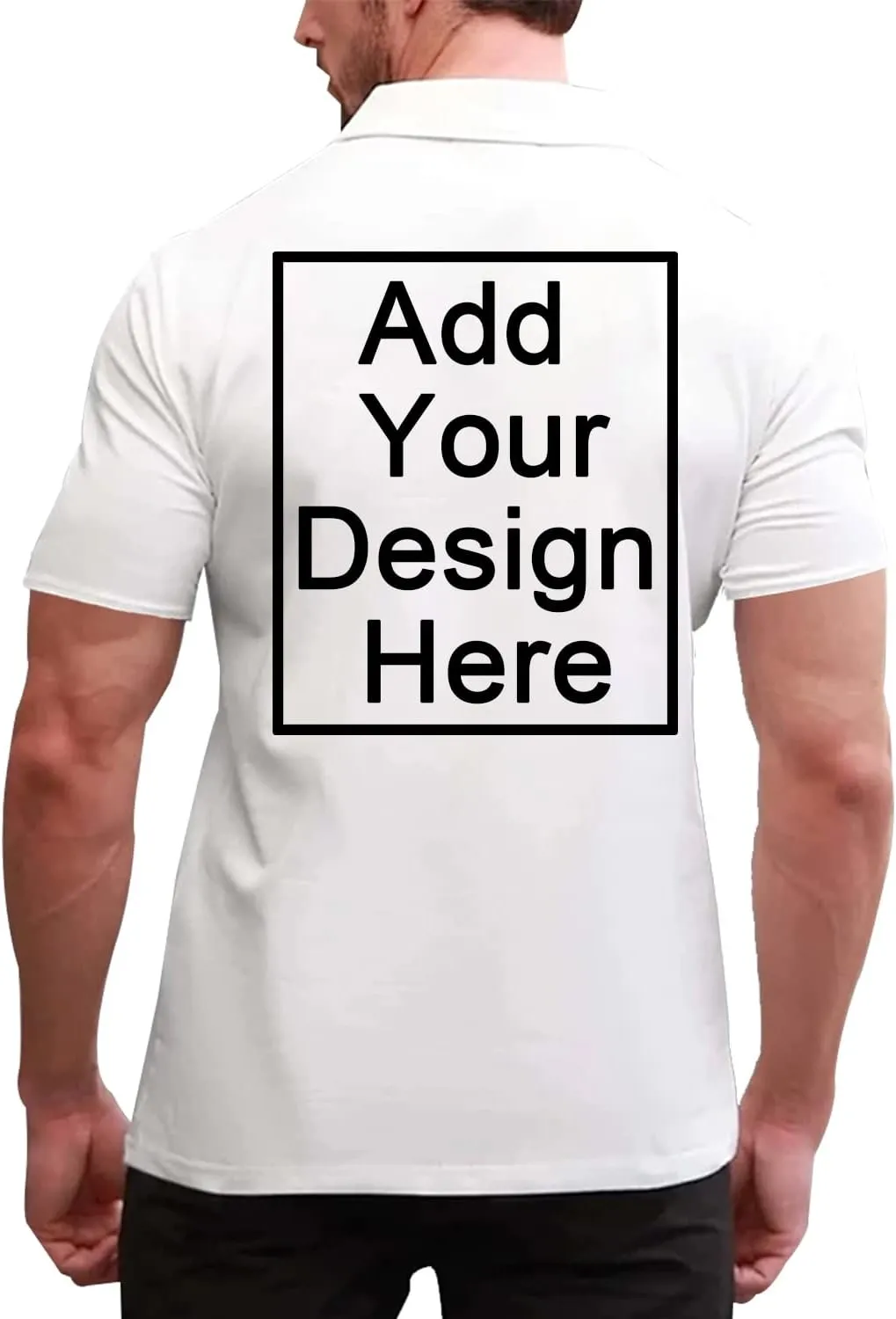 Custom Polo Shirts for Men Design Your Own Personalized Shirt Customized Logo Tshirt Short Sleeve