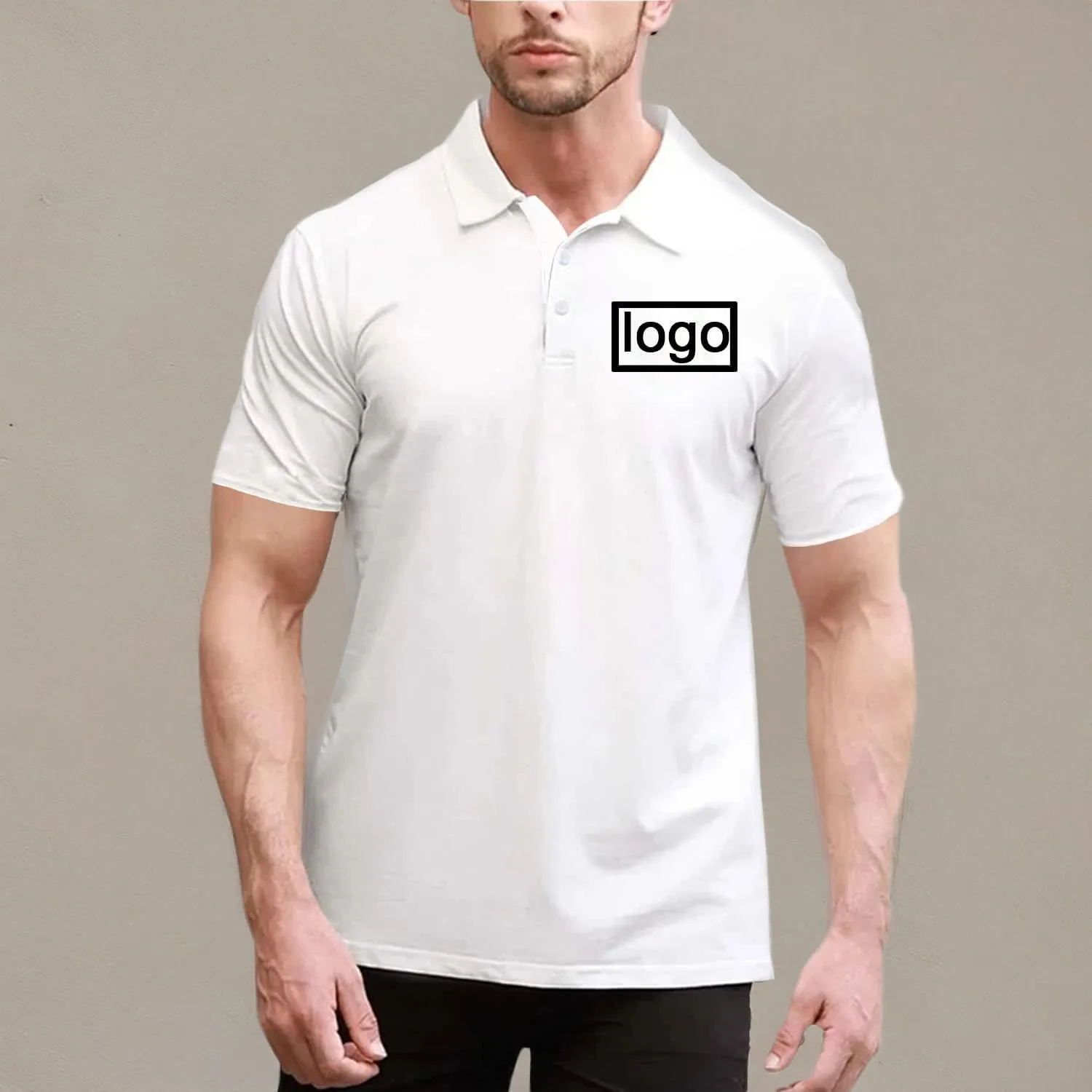 Custom Polo Shirts for Men Design Your Own Personalized Shirt Customized Logo Tshirt Short Sleeve