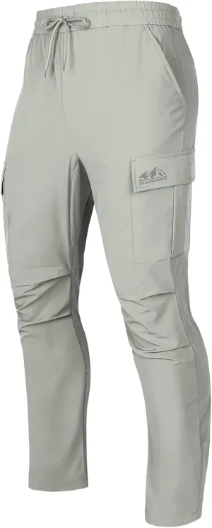 GEMYSE Men's Track Pants Lightweight Quick Dry Travel Fishing Joggers Running Workout Active Athletic Hiking Pants