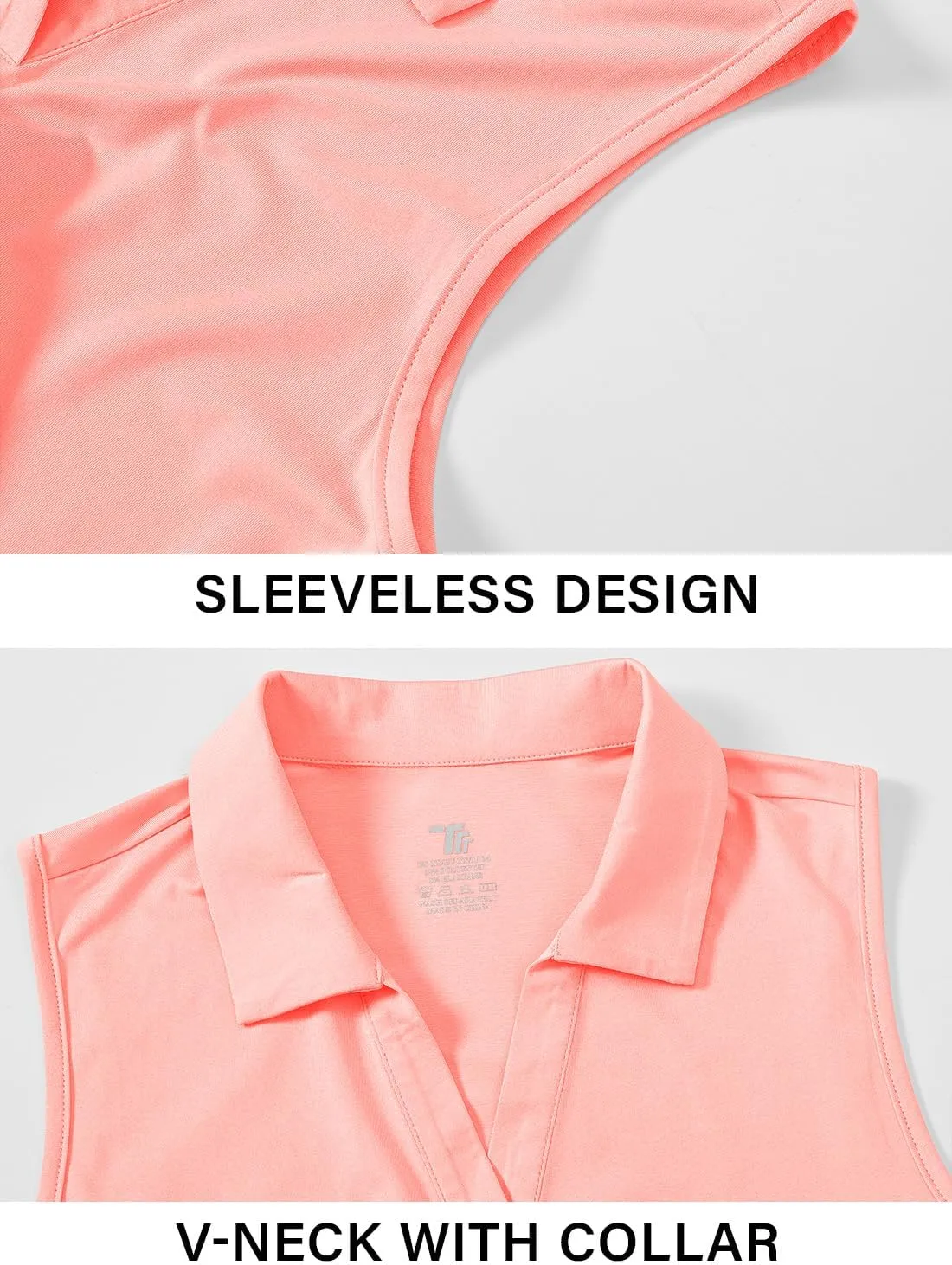 Gopune Women's Sleeveless Golf Shirts Quick Dry Lightweight UPF 50  Tennis Polo Shirts Collared V-Neck Tank Tops