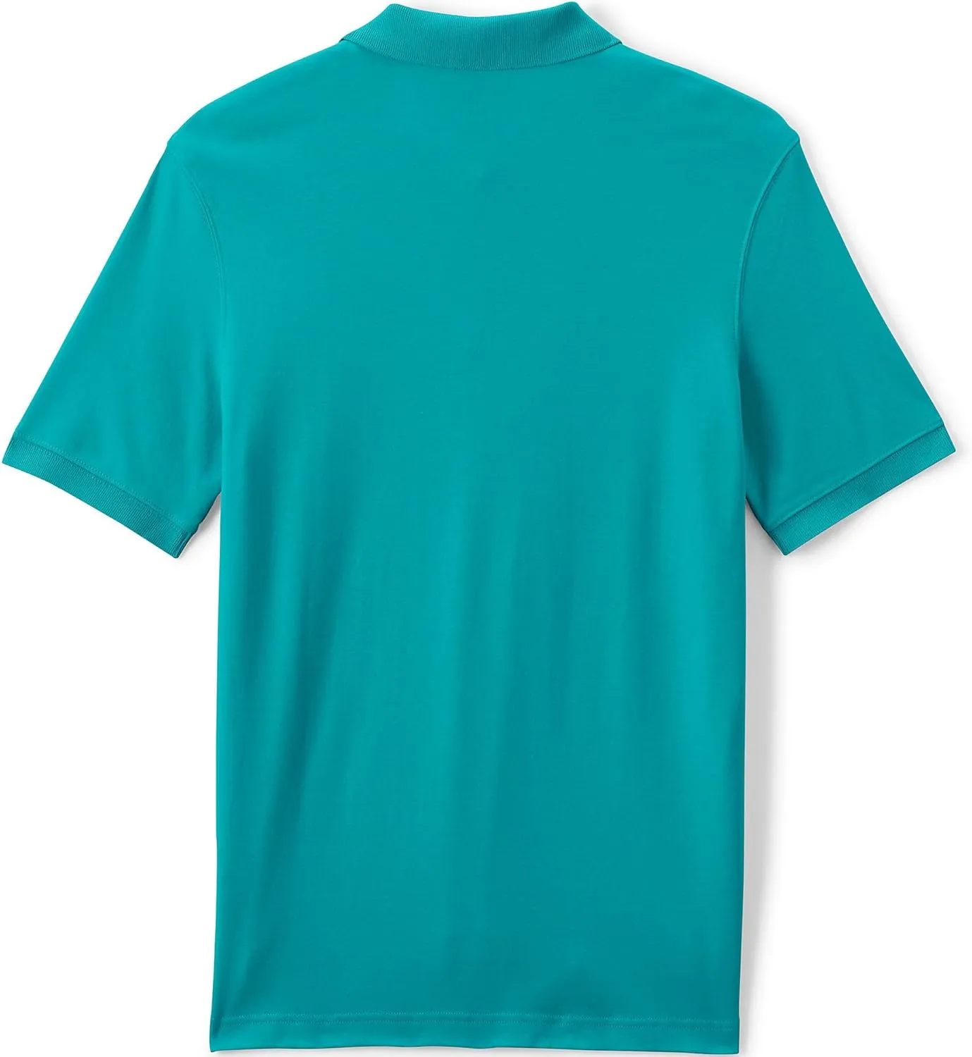 Lands' End School Uniform Men's Long Sleeve Interlock Polo Shirt