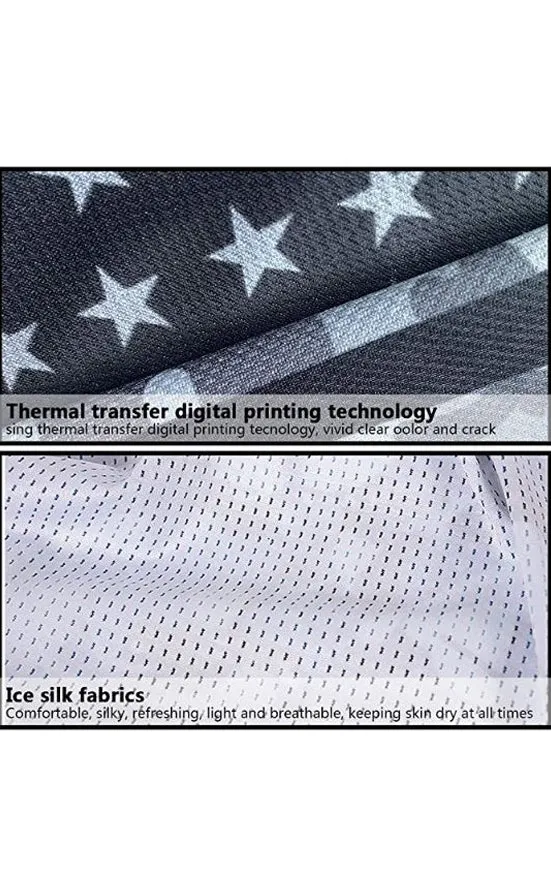 MSK04 Multiway American Flag Ear Loops Face Covering Mixed Pattern (12pcs/1pk)