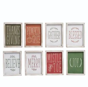 Reversible Fall/Christmas Block Decor