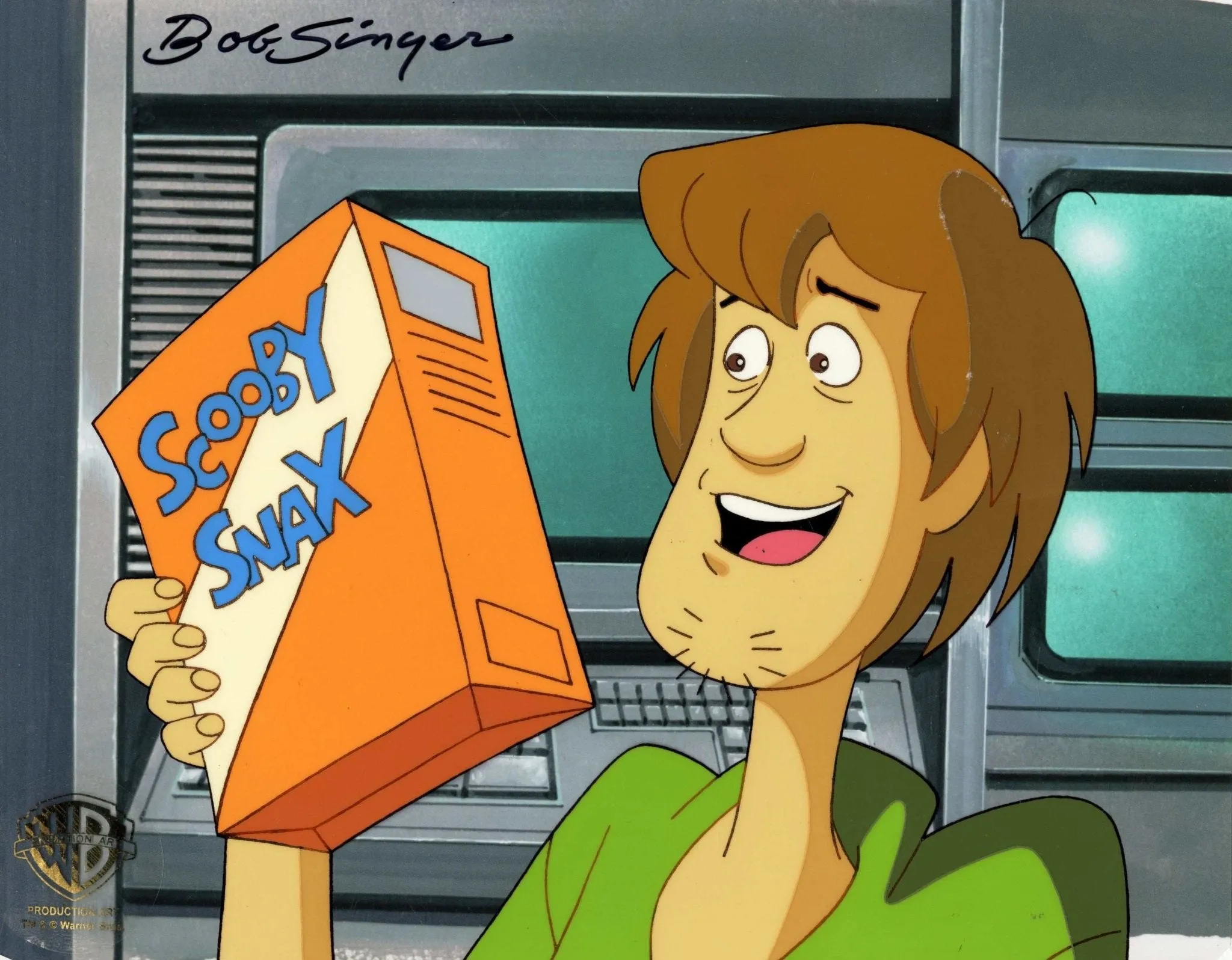 Scooby-Doo on Zombie Island Original Production Cel With Matching Drawing: Shaggy
