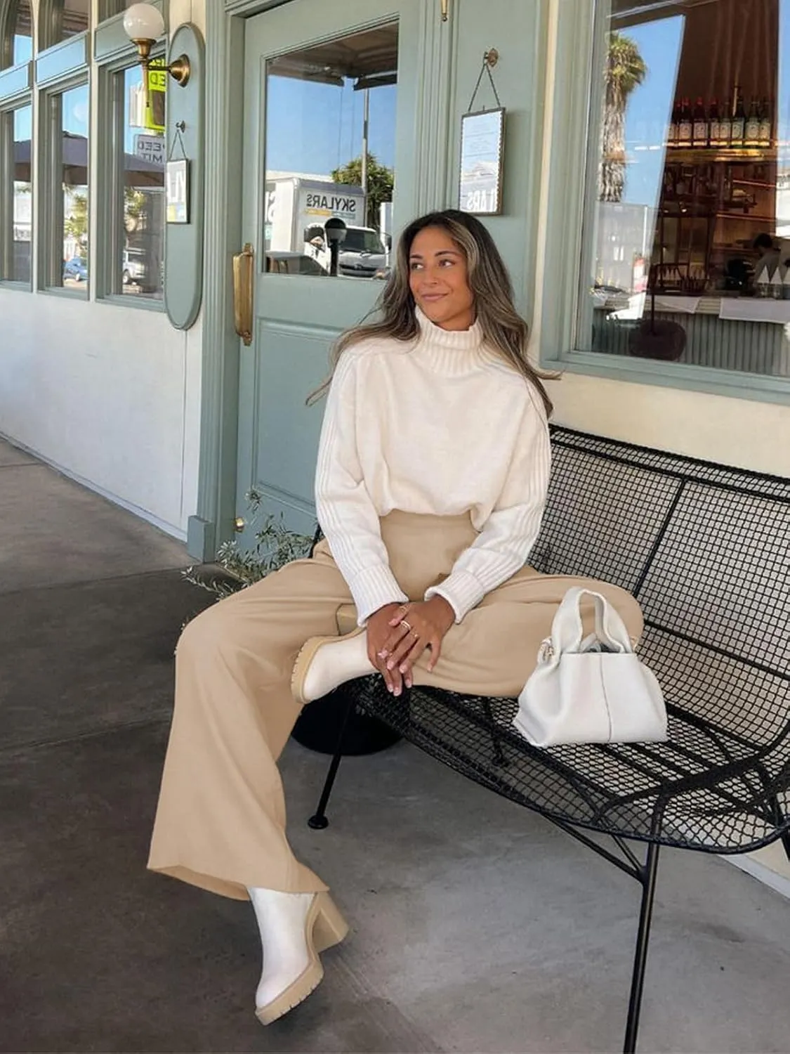 we fleece Wide Leg Pants Woman High Waist Yoga Pants with Pockets Casual Lounge Loose Dress Petitel Palazzo Sweatpants Pants