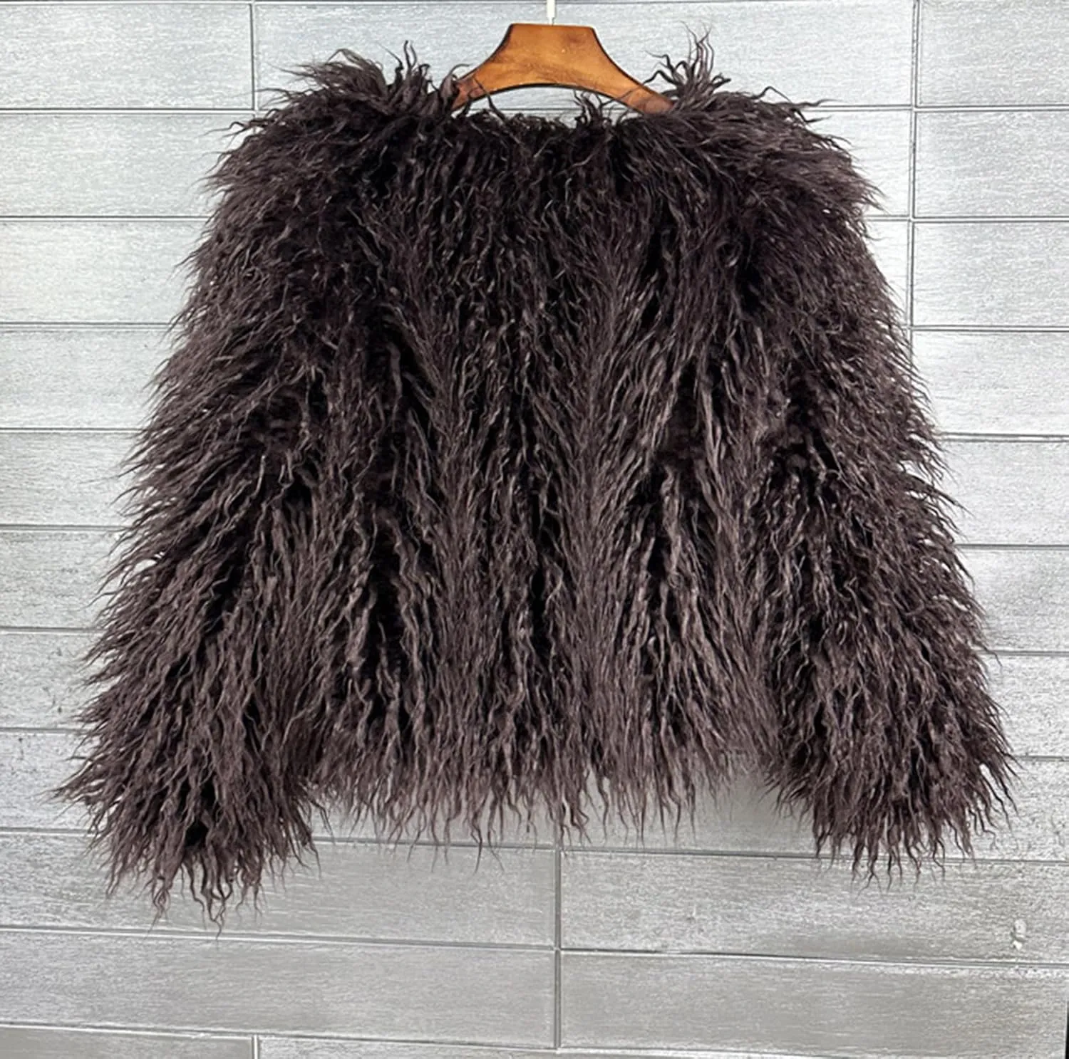 Winter Fluffy Faux Fur Coat Women's Shaggy Jacket Long Sleeve Outwear