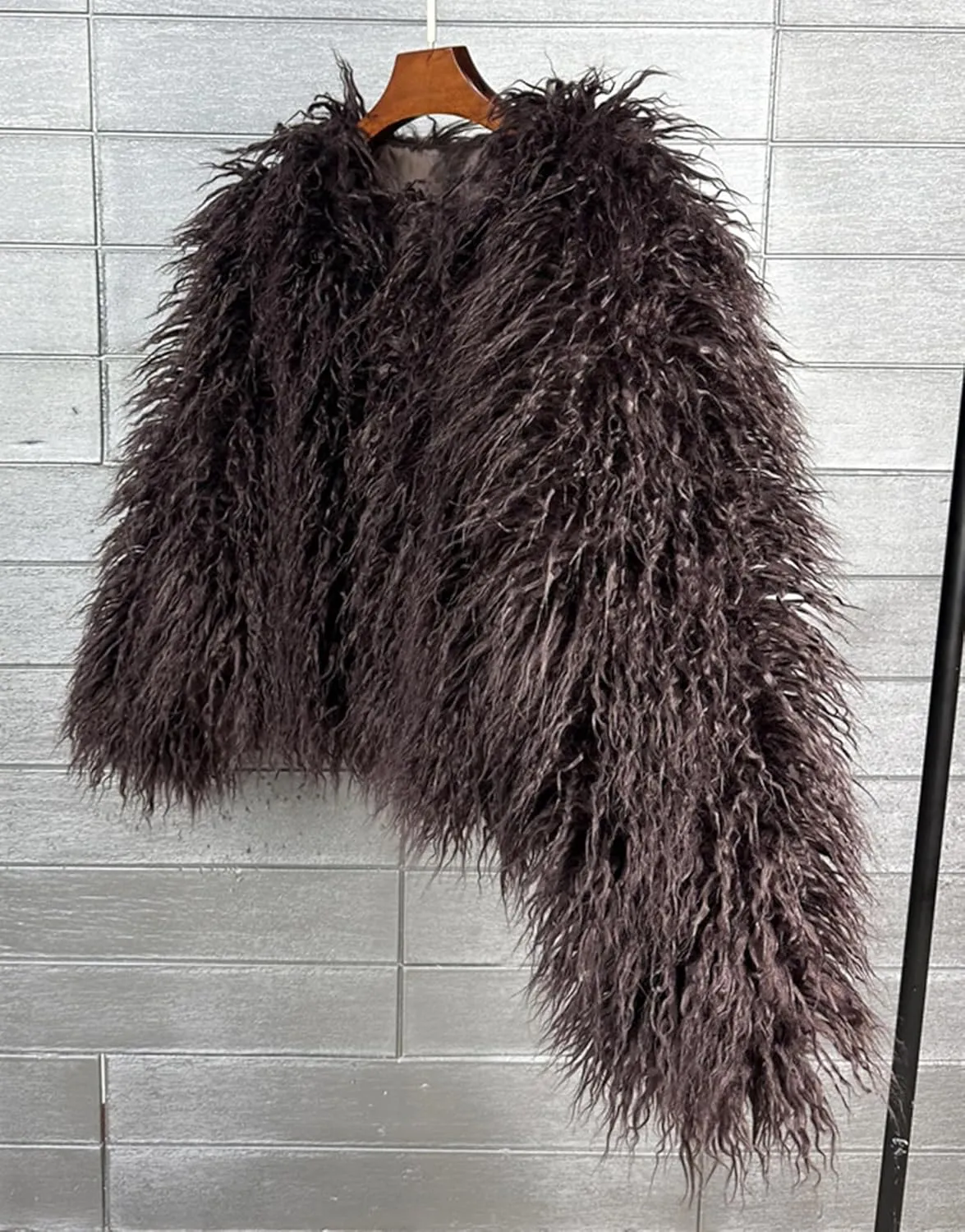 Winter Fluffy Faux Fur Coat Women's Shaggy Jacket Long Sleeve Outwear