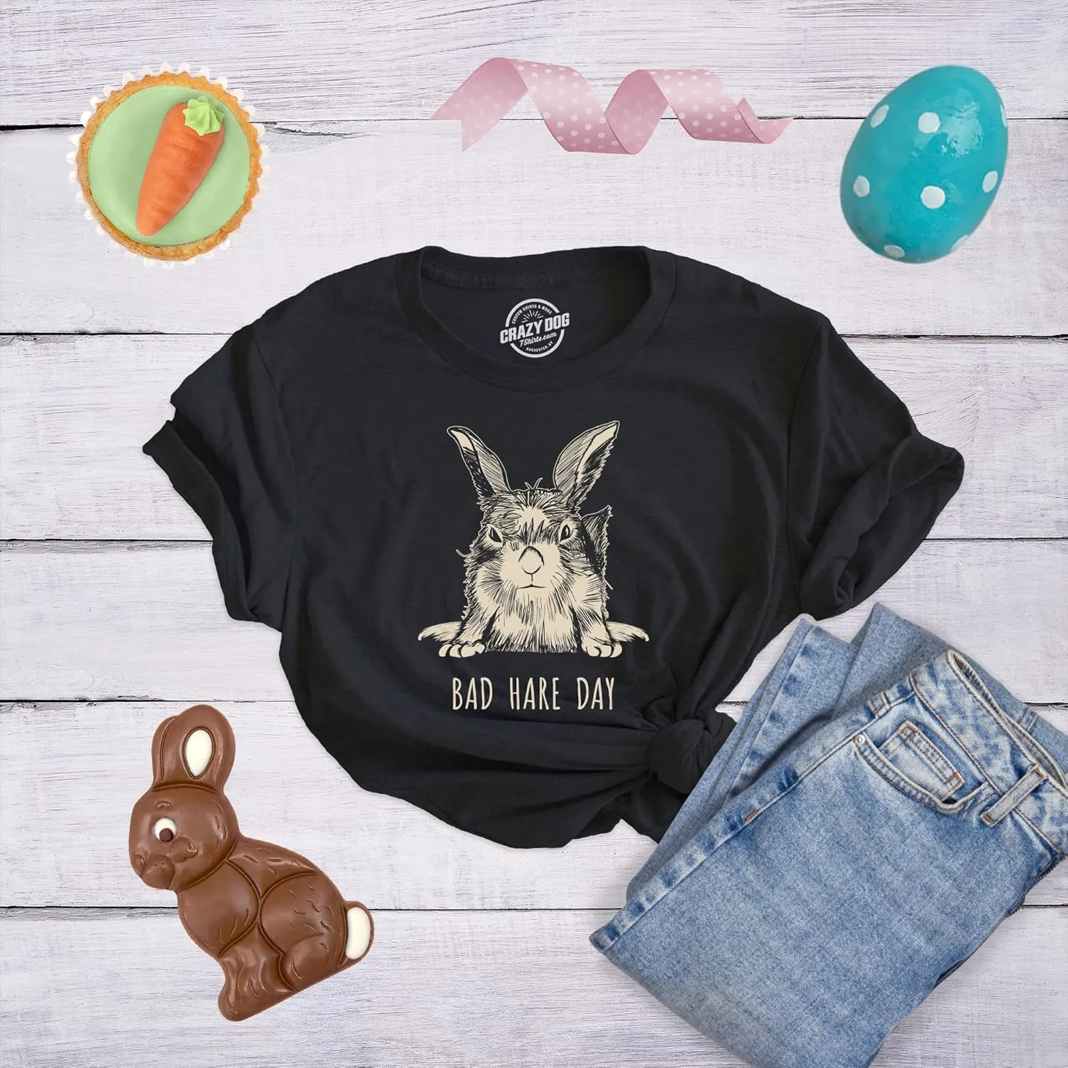 Womens Easter Bunny T Shirts Funny Easter Shirts for Women Cute Bunny Tees