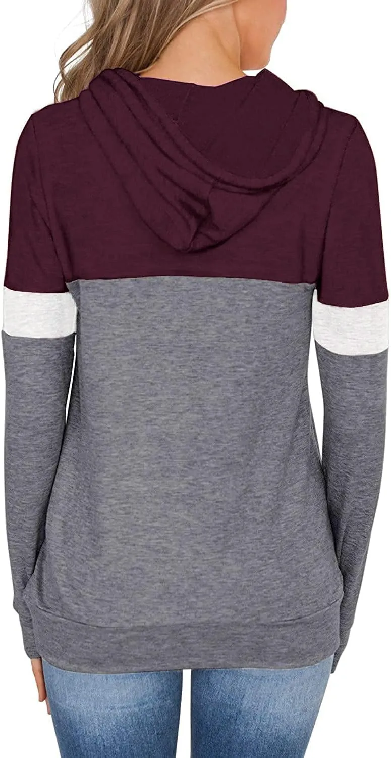 Womens Tops Ladies Tunics Casual Shirts Long Sleeve Hoodie Pullover Blouses Loose Fitting Tees Fashion Clothing Sweatshirts